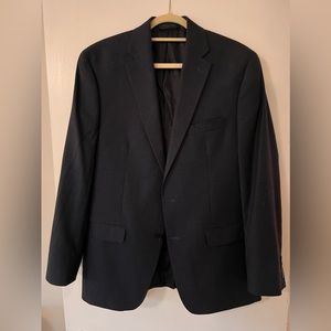 Men’s 42L Ralph Lauren Navy Houndstooth Blazer / Sport Jacket